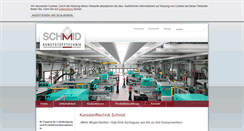 Desktop Screenshot of kunststofftechnik-schmid.de